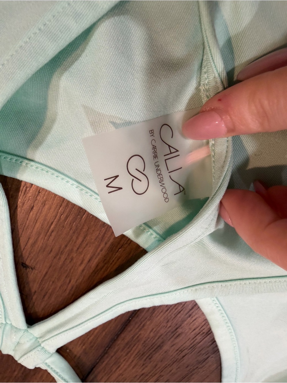 CALIA by Carrie Underwood Light Mint Racerback Tank M - Picture 4 of 5